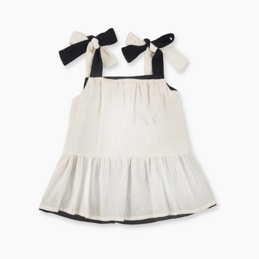 Askılı Bluz Siyah & Beyaz (Çift Taraflı)