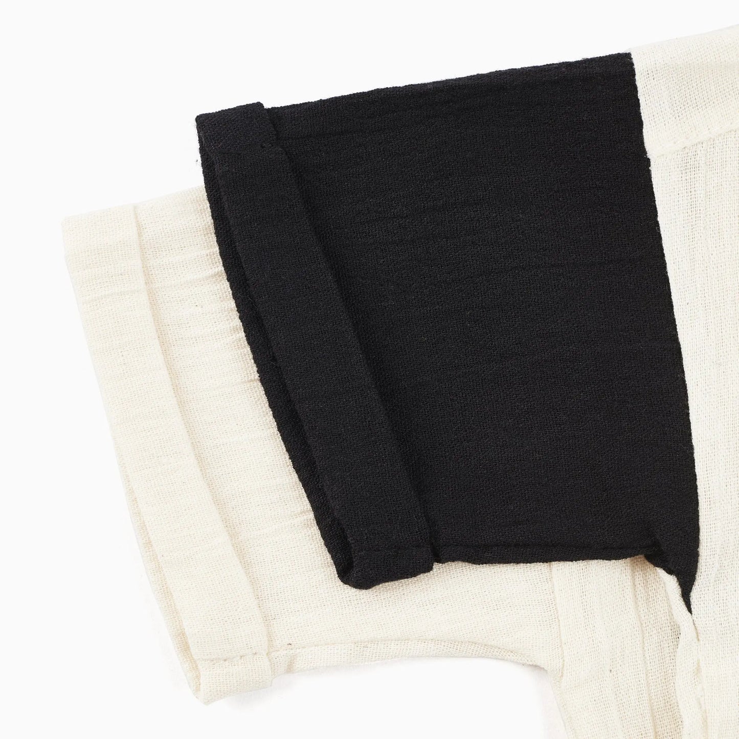 ColorBlock Siyah Beyaz Unisex Çocuk T-Shirt Lally Things