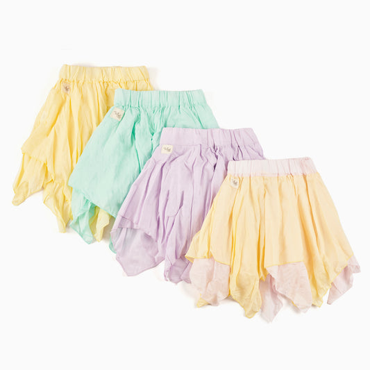 Lally Things Natural Voile Asymmetrical Skirt
