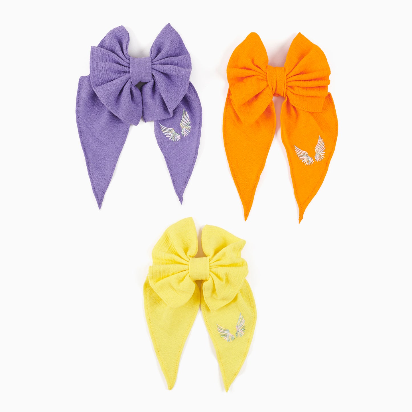 Lally Things Colorblock Kanat Nakışlı Kız Çocuk Fiyonk Toka