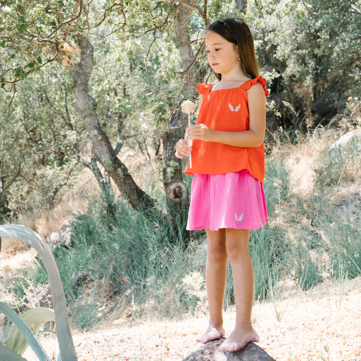 Lally Things ColorBlock Arkası Düğmeli Şile Bezi Bluz