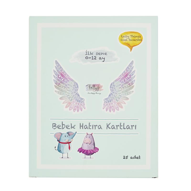 Bebek Hediye Seti - Diş Kaşıyıcı Kolye, Hatıra Kartları Seti Lally Things