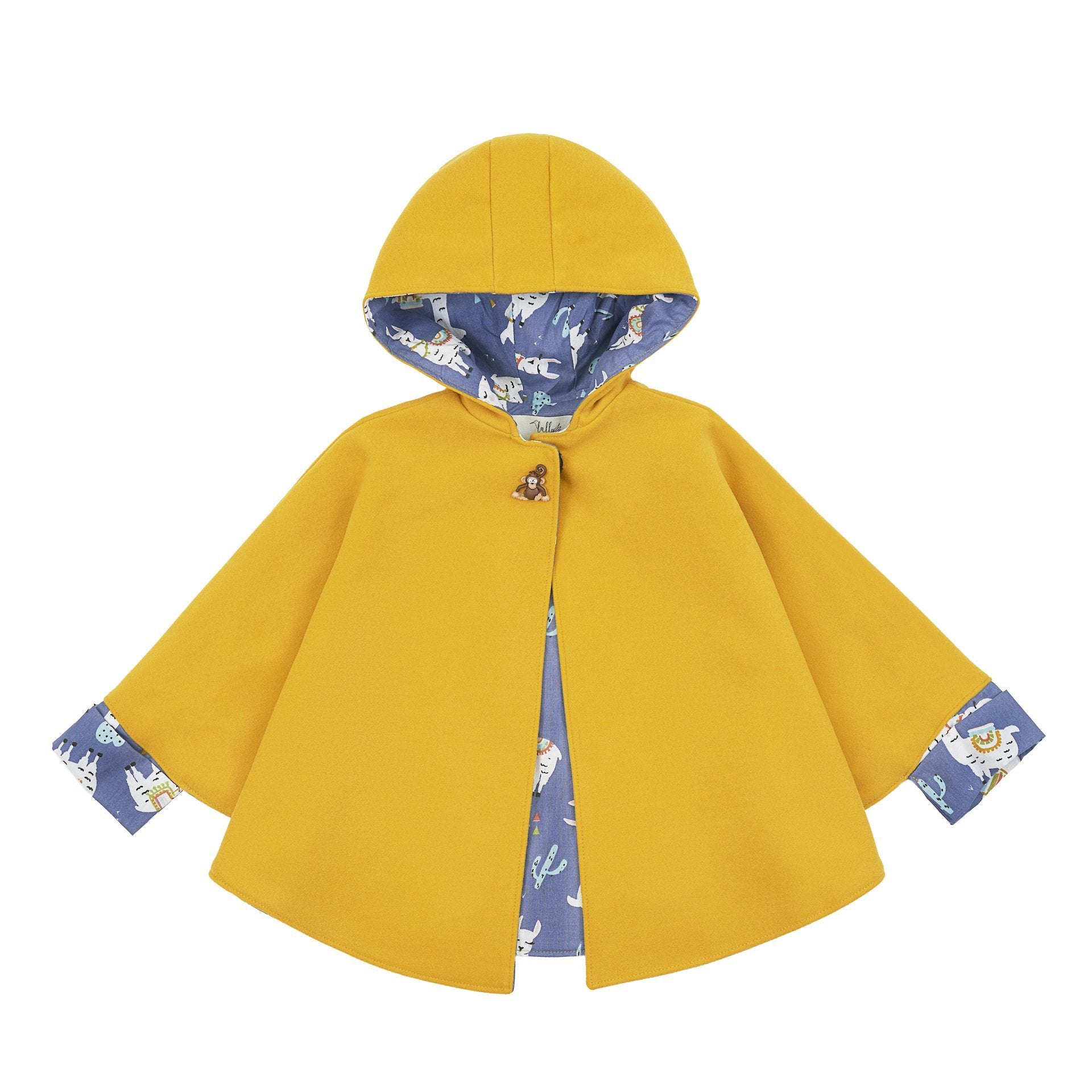 Kız & Erkek Unisex Bebek Çocuk Mont Kaban Hardal Sarı Lally Things