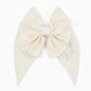 Lally Things Colorblock Wing Embroidered Girl Bow Clasp